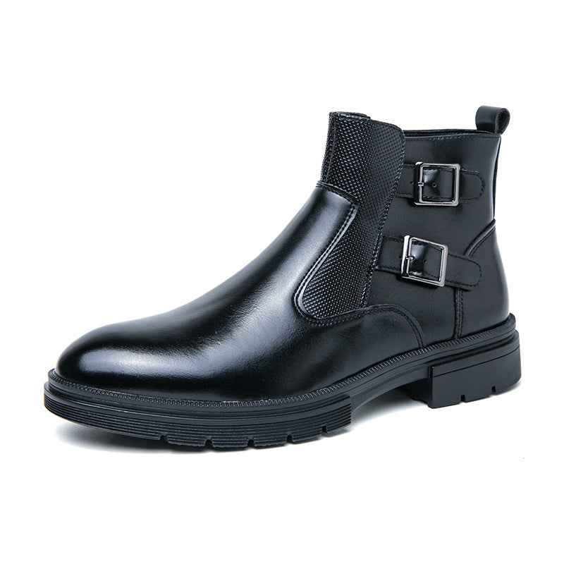 Men's British Style Martin Boots Leather Shoes