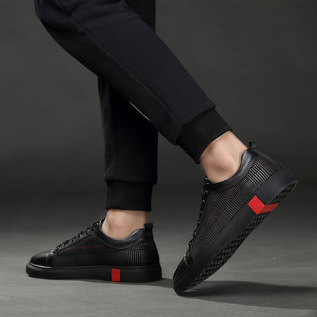 Men's Breathable Leather Casual Sneakers