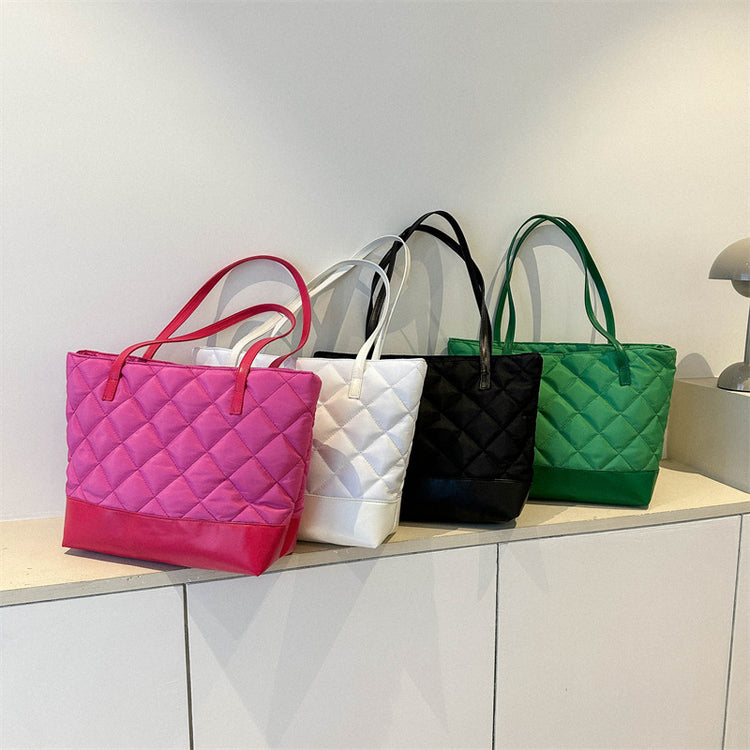 Women's Stylish Rhombus Tote Bag