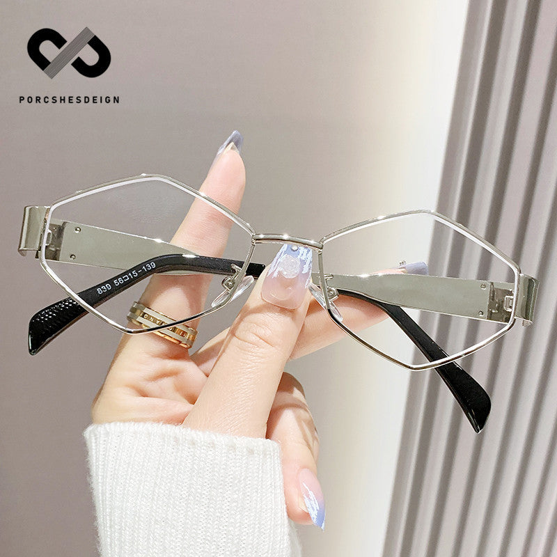 Men's Personalized Polygonal Hip Hop Retro Small Sunglasses