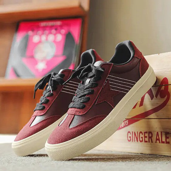 Men's Fashion Leather Vulcanized Casual Shoes