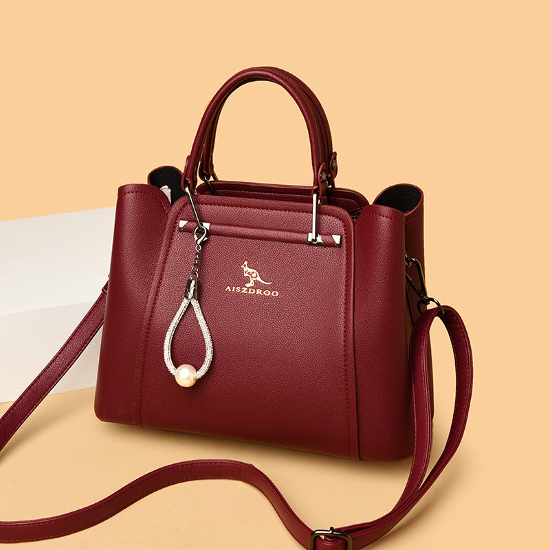 Women's Large Capacity Fashionable Leather Handbag