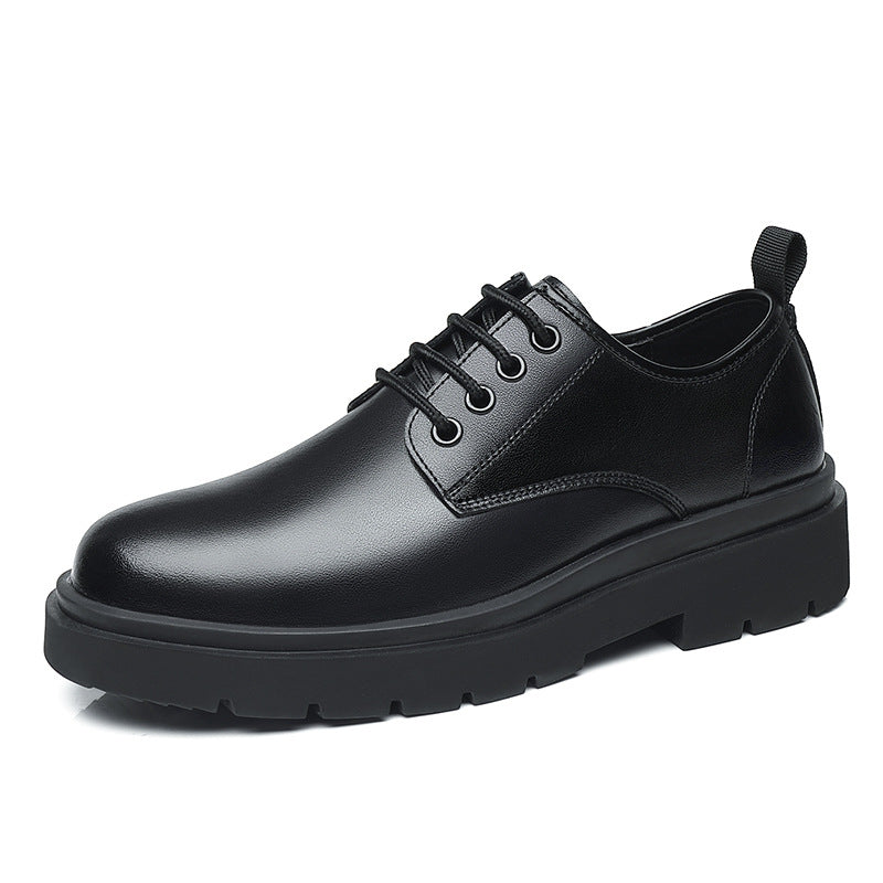 Men's Cowhide Leather British Style Casual Shoes