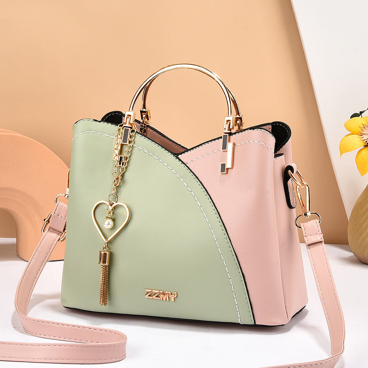 Women's Trend Color Large Capacity Handbag