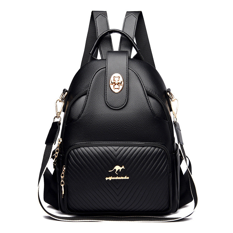 Women's Leather Versatile Stylish Backpack