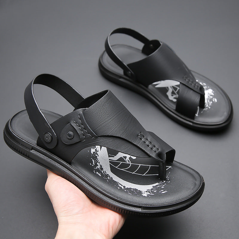 Men's Leather Fashionable Casual Sandals (In Stock)