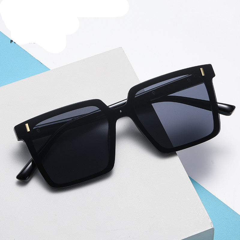 Women's Retro Square UV Protection Large Frame Sunglasses