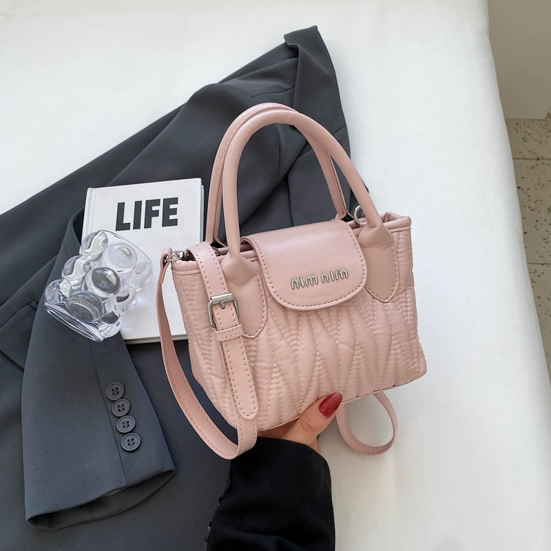 Women's Portable Double Handle Shoulder Bag