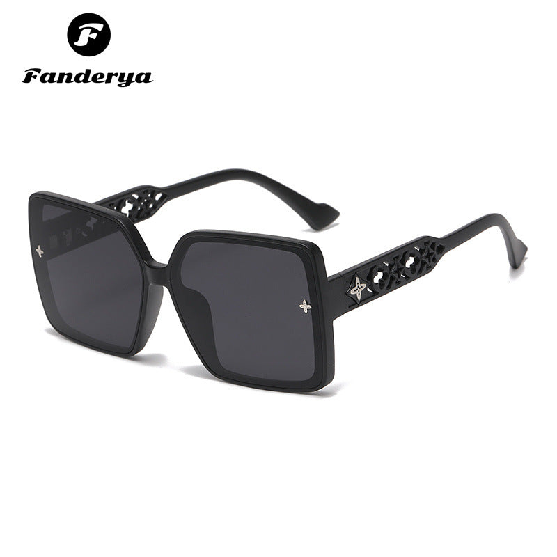 Women's Large Frame UV Protection Trendy Sunglasses
