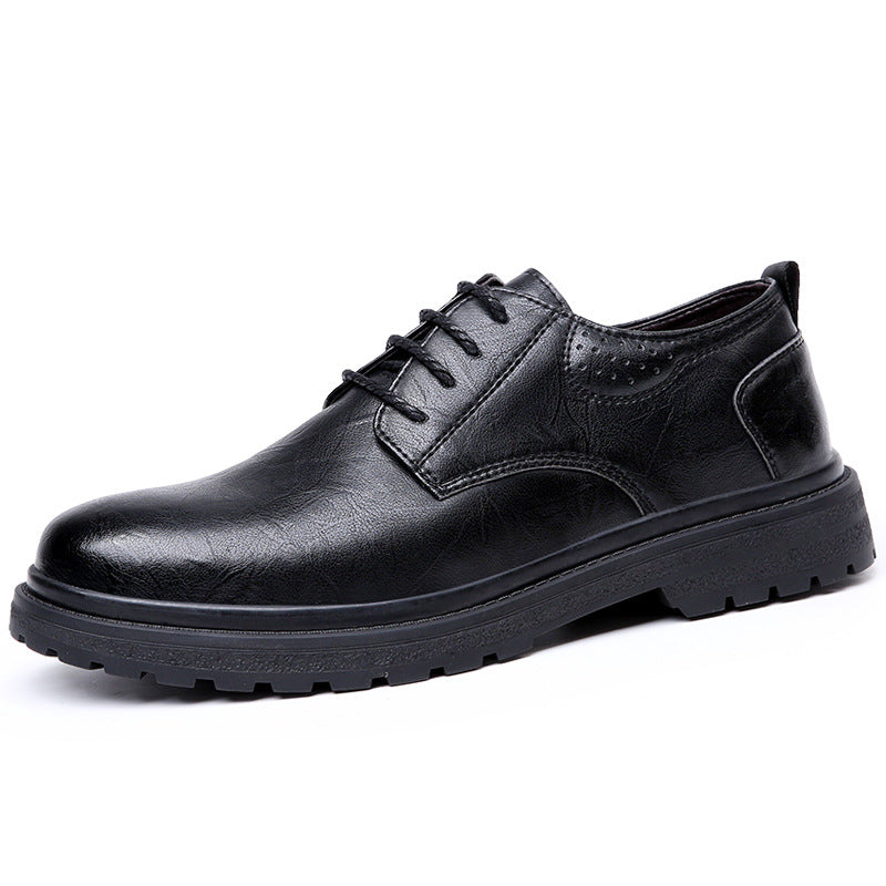 Men's Leather Low-Top Business Casual Shoes