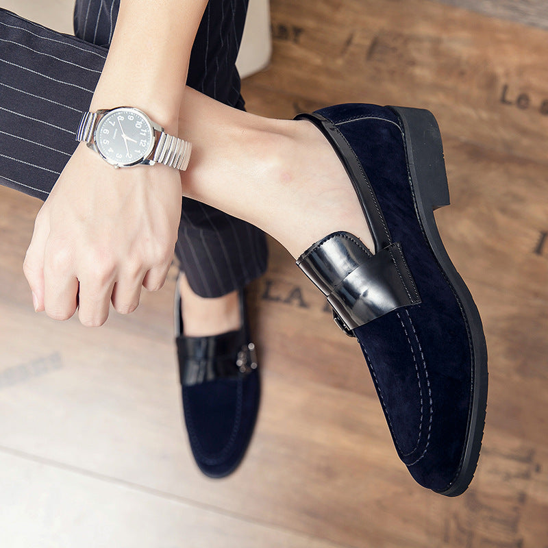 Men's Lazy Loafers Trendy Leather Shoes