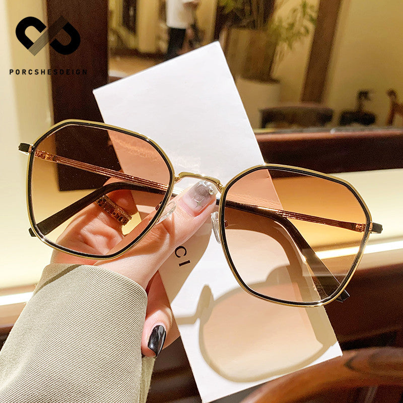 Women's Metal Artifact UV Protection Fashion Sunglasses