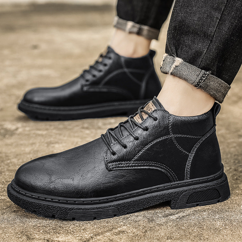 Men's Fashion British Style Leather Shoes