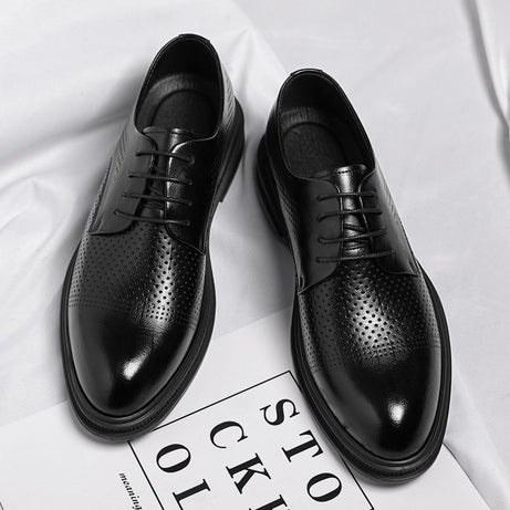 Men's Leather Hollowed-Out Casual Shoes