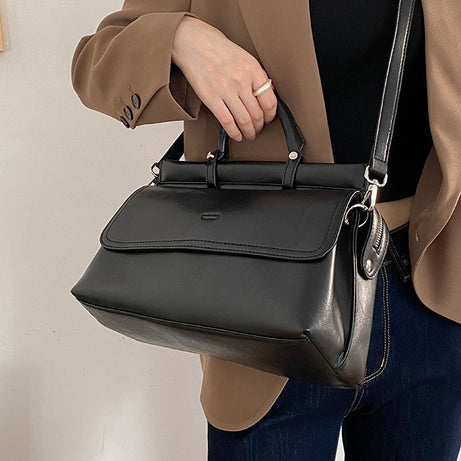 Women's Leather Retro Large Capacity Trendy Bag