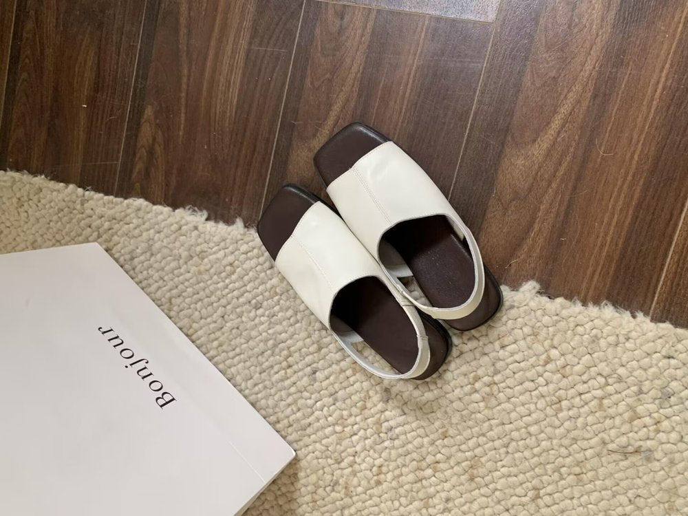 Women's Flat-bottomed Retro Slippers