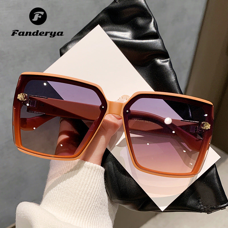 Women's High-end Ins Wind Anti-ultraviolet Sunglasses