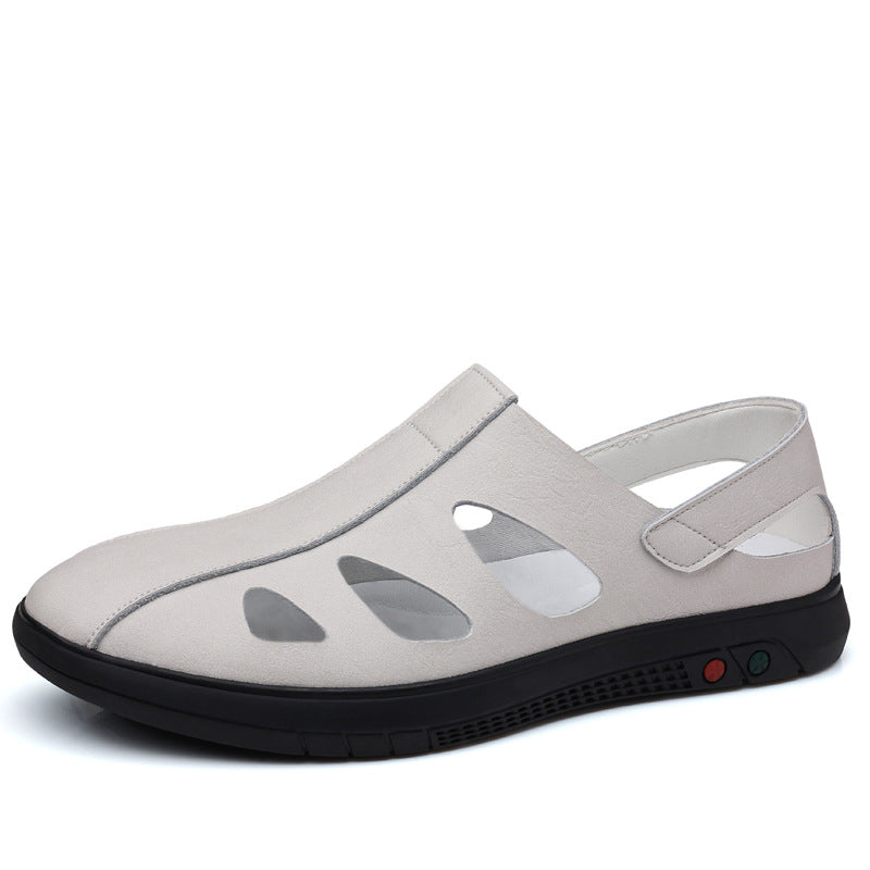 Men's Leather Breathable Leisure Sandals