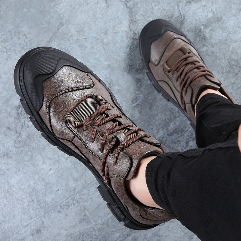 Men's Leather Versatile Trend Casual Shoes