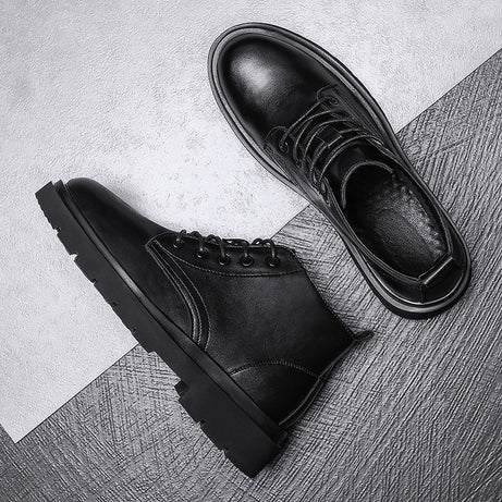 Men's Fashion British High Top Outdoor Leather Boots