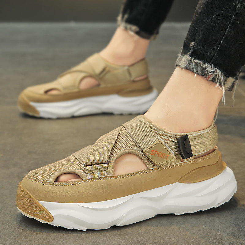 Men's Trendy Thick-Soled Velcro Casual Sandals