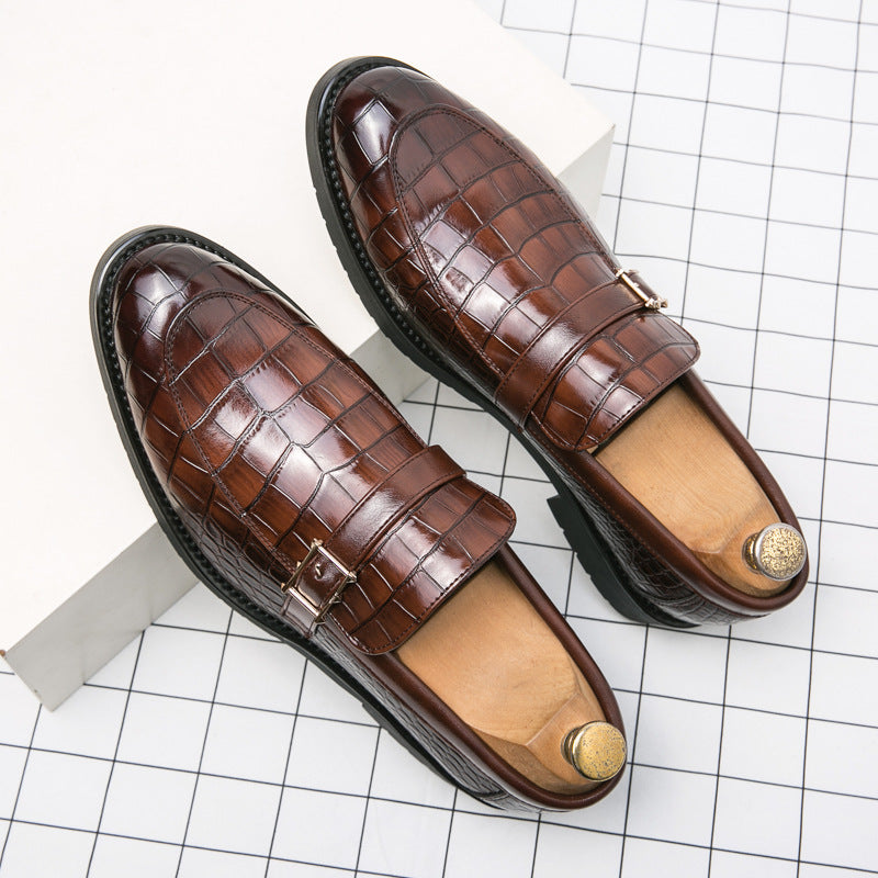 Men's Leather Trendy British Style Pointed Shoes