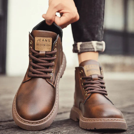 Men's British Style High-Top Casual Martin Boots (In Stock)