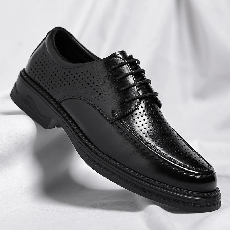 Men's Breathable Leather Formal Shoes (In Stock)