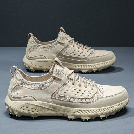 Men's Leather Breathable Casual Hiking Shoes