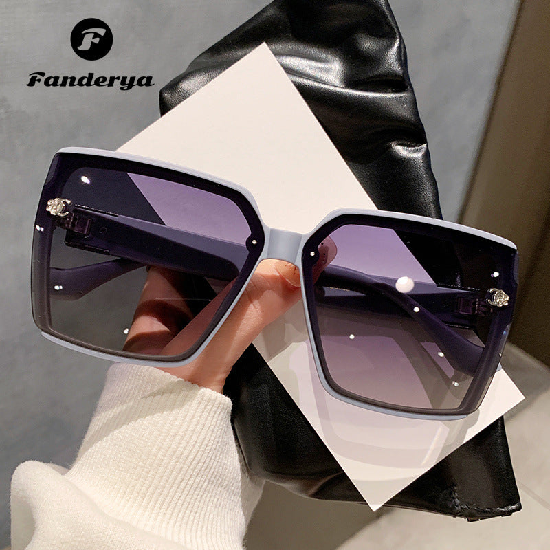 Women's High-end Ins Wind Anti-ultraviolet Sunglasses