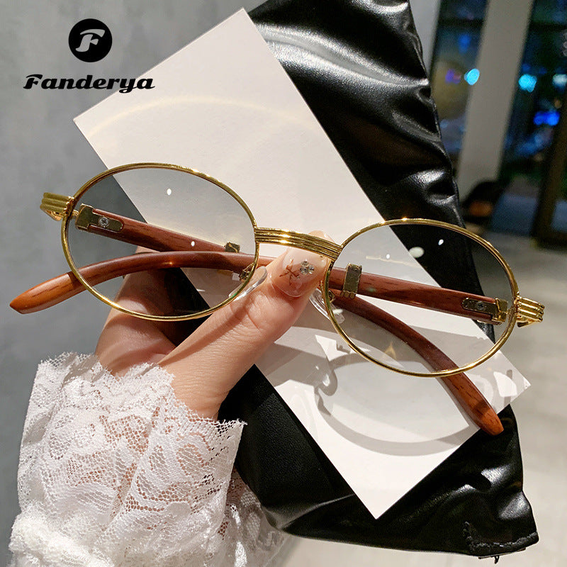 Women's Retro Small Round Personalized Punk Style Sunglasses