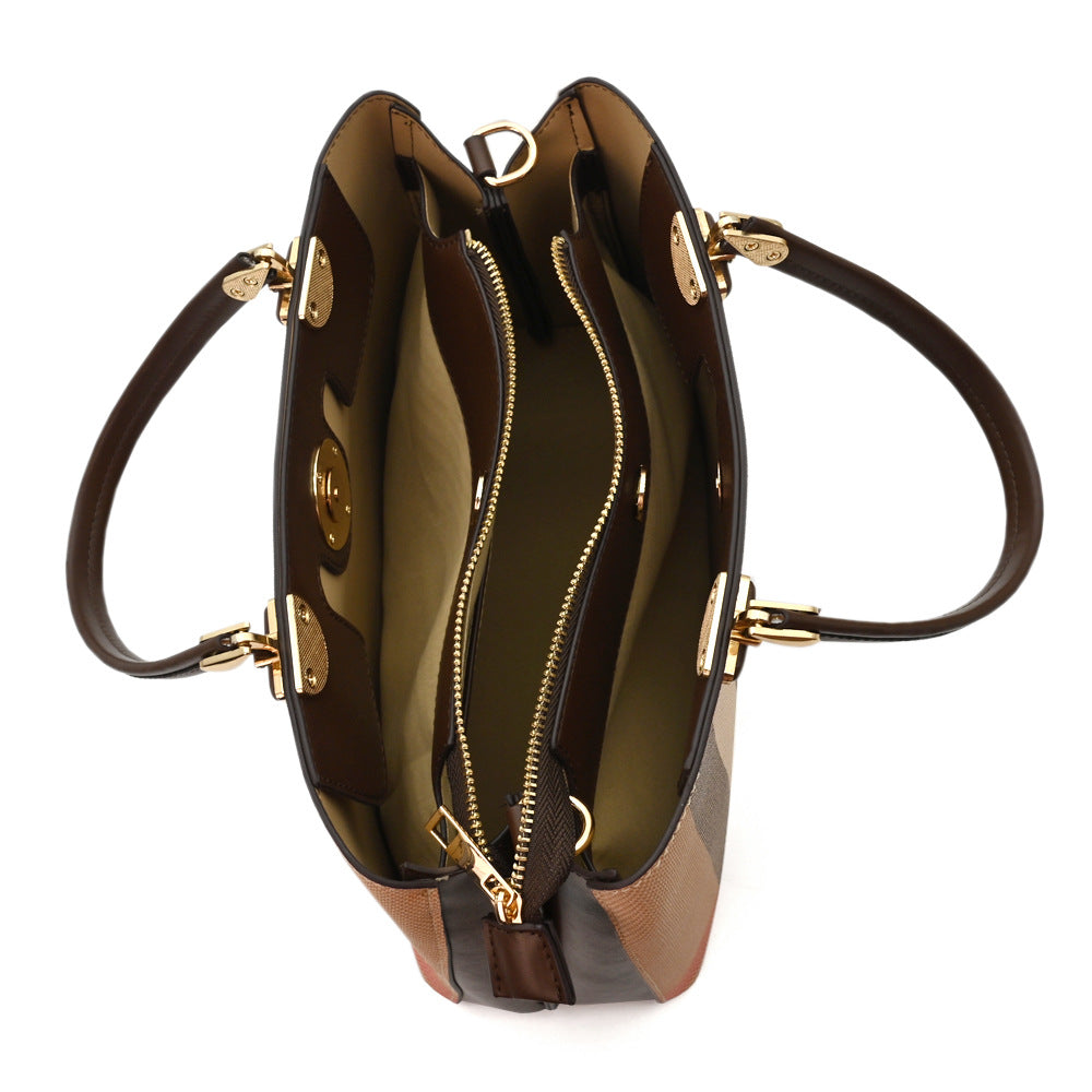 Women's Leather Trendy Large Capacity Handbag