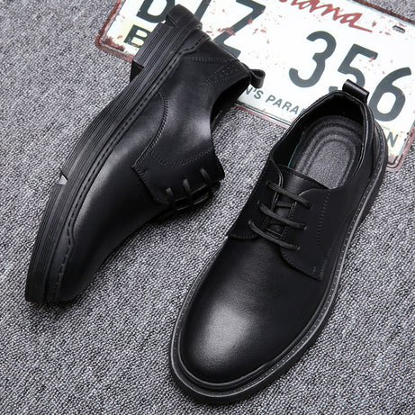 Men's Leather Low-Top Casual Shoes