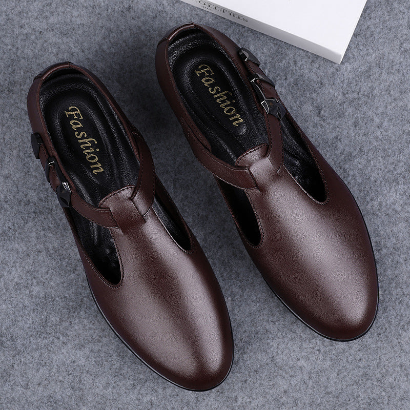 Men's Genuine Leather Casual Sandal Shoes