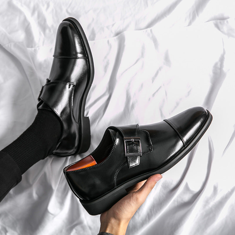 Men's Leather Pointed Fashion Trend British Shoes