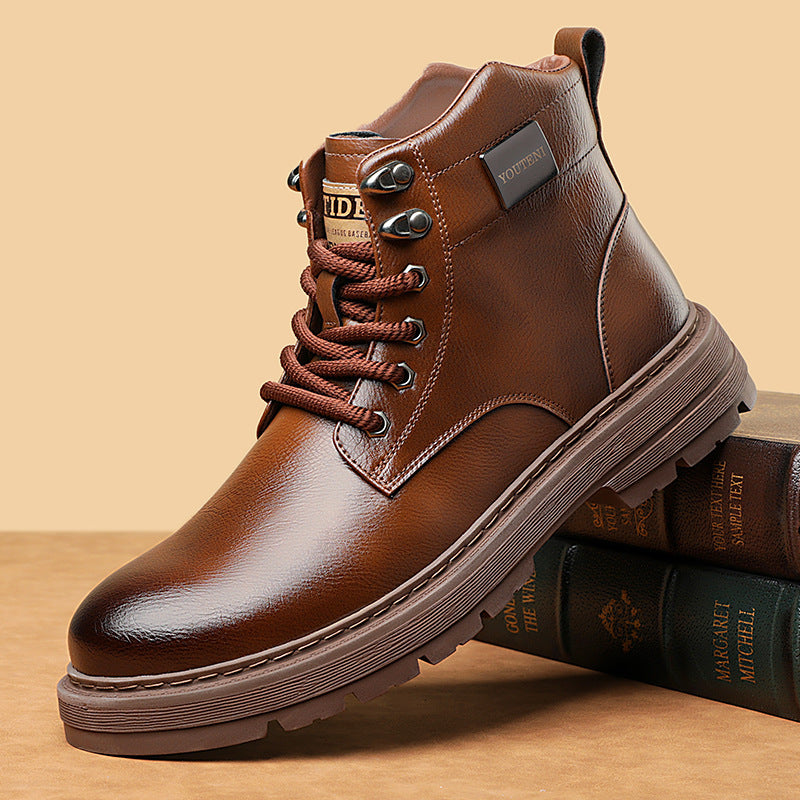 Men's Leather Fashionable Martin Boots