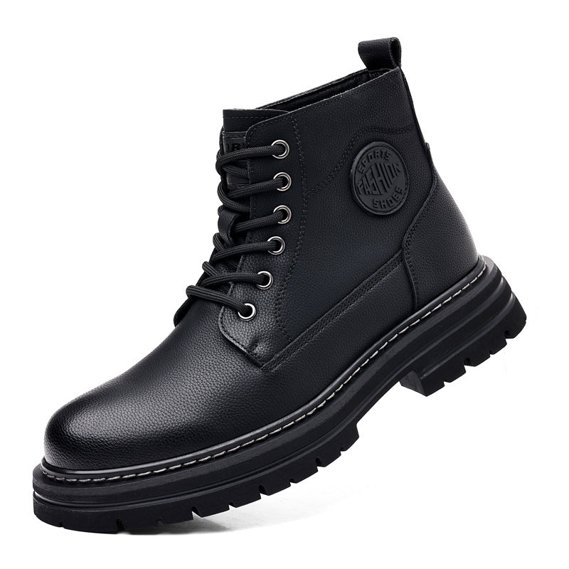 Men's Leather High Ankle Martin Boots