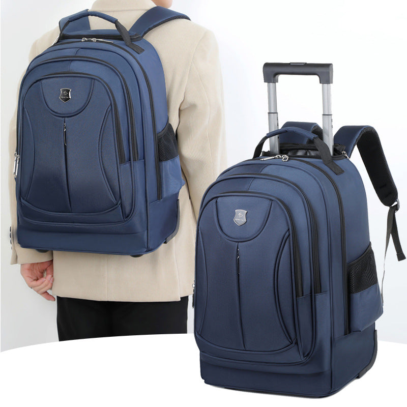 Men's Multi-Compartment Travel Trolley Backpack