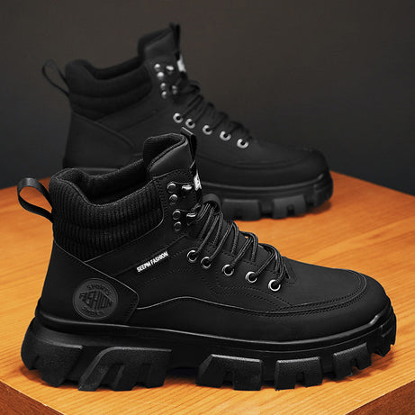 Men's Three-color Fashionable High-top Martin Boots