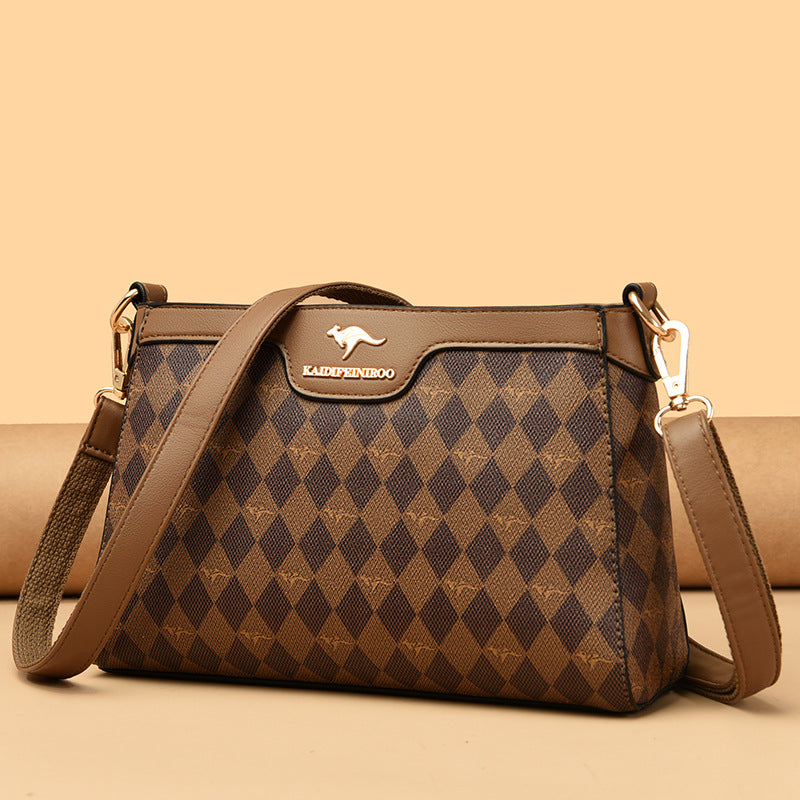 Women's Leather Square Fashionable Shoulder Bag