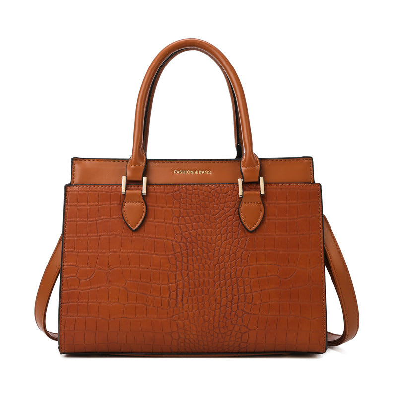 Women's Leather Trendy Shoulder HandBag