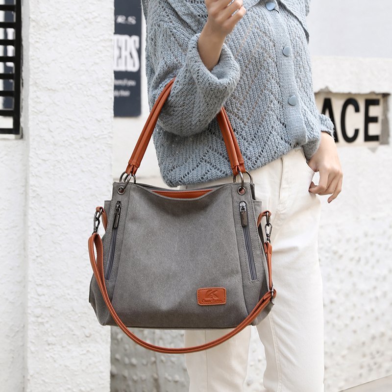 Women's Trendy Canvas Design Shoulder Bag