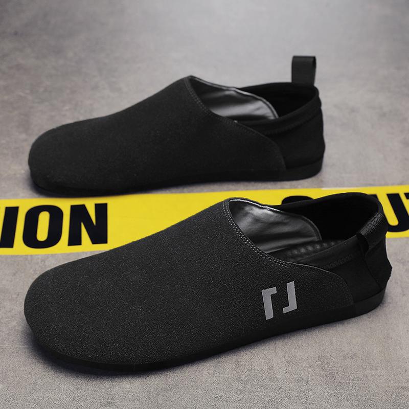 Men's Low-top Solid Color Lazy Casual Shoes