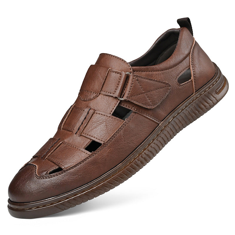 Men's Leather Fashion Trendy Casual Sandals