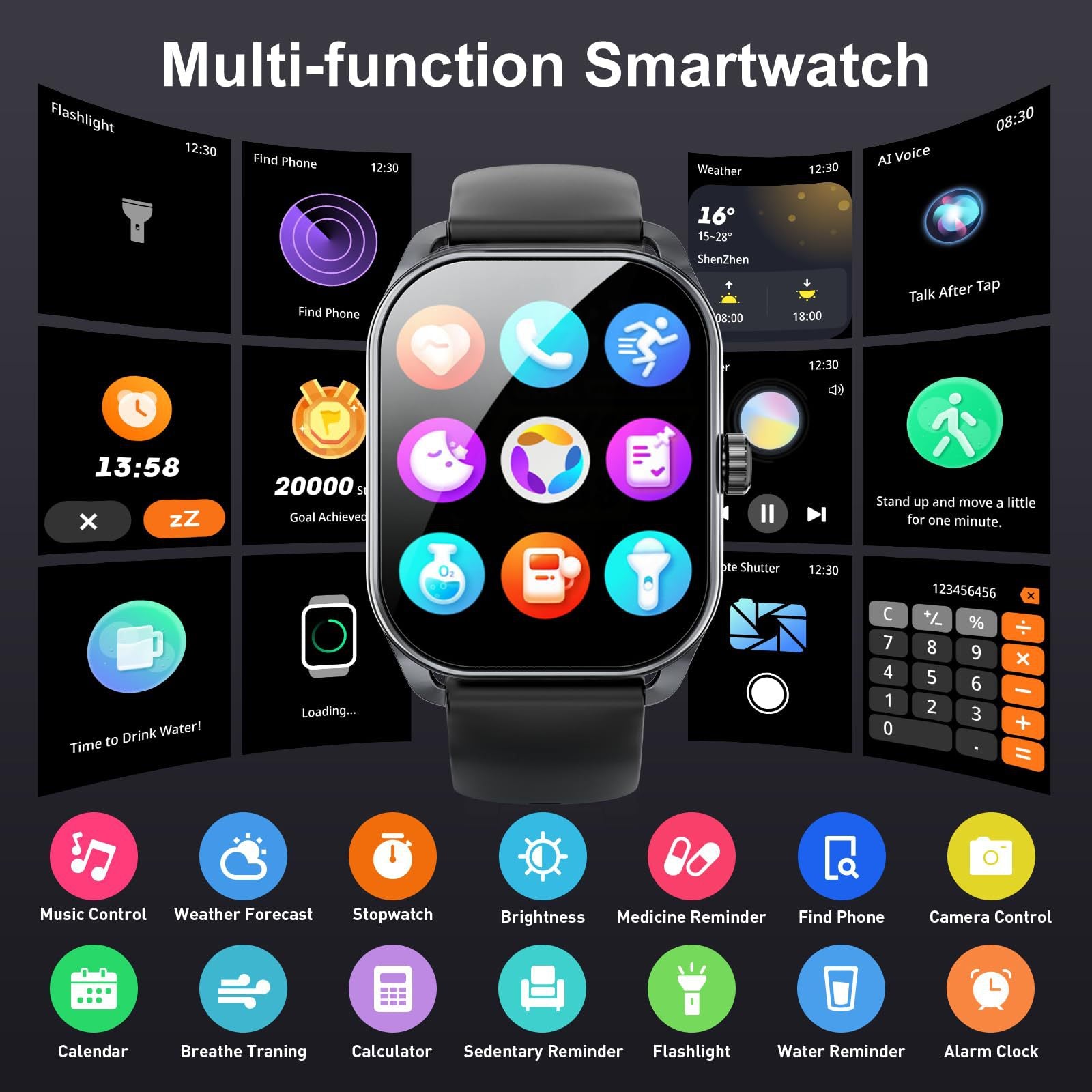 Amazon Popular JX629 Bluetooth Call Smart Watch