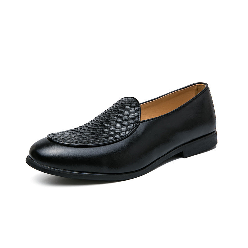 Men's Leather Outer Wear Lazy Low-Top Shoes