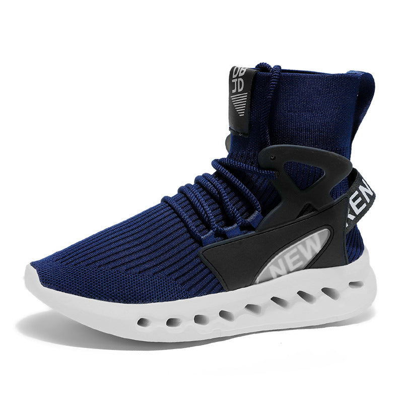 Men's Flying Woven High-Top Casual Shoes