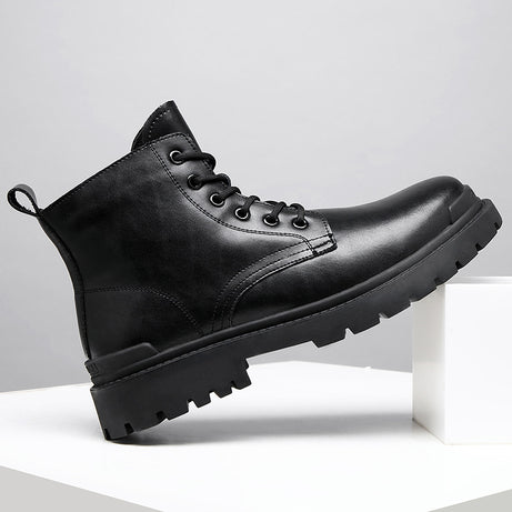 Men's Leather High-Top Casual Martin Boots