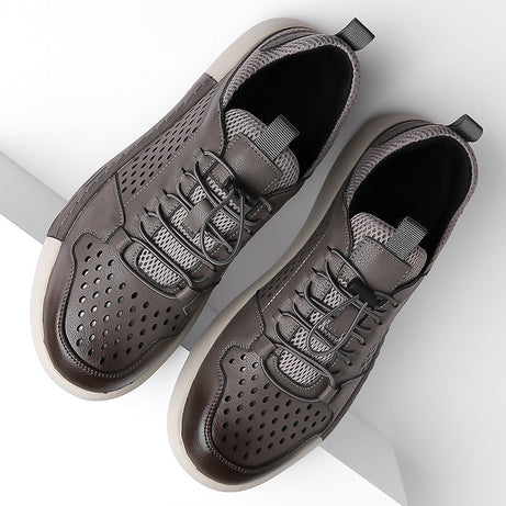 Men's Leather Breathable Trendy Casual Shoes
