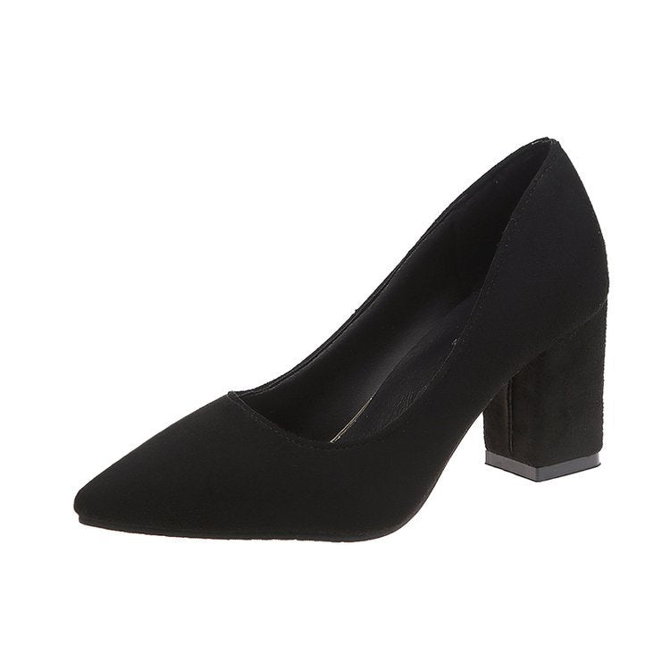 Women's Style Pointed Head Suede Shoes